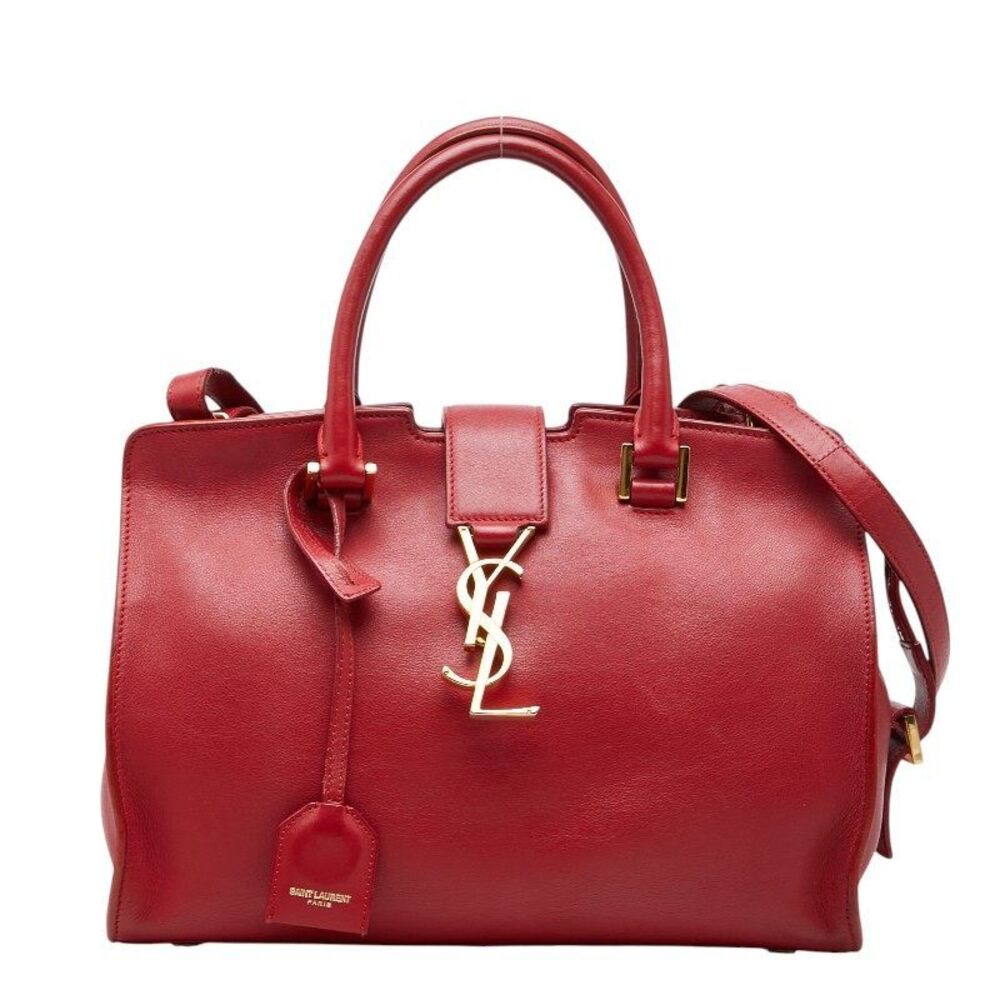 Saint Laurent Baby Monogram Cabas Leather 2way bag